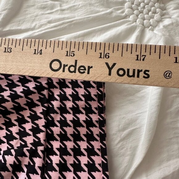 Joan Rivers Pink & Black Houndstooth Stretch Blazert SZ Small Career Preppy - Picture 8 of 8